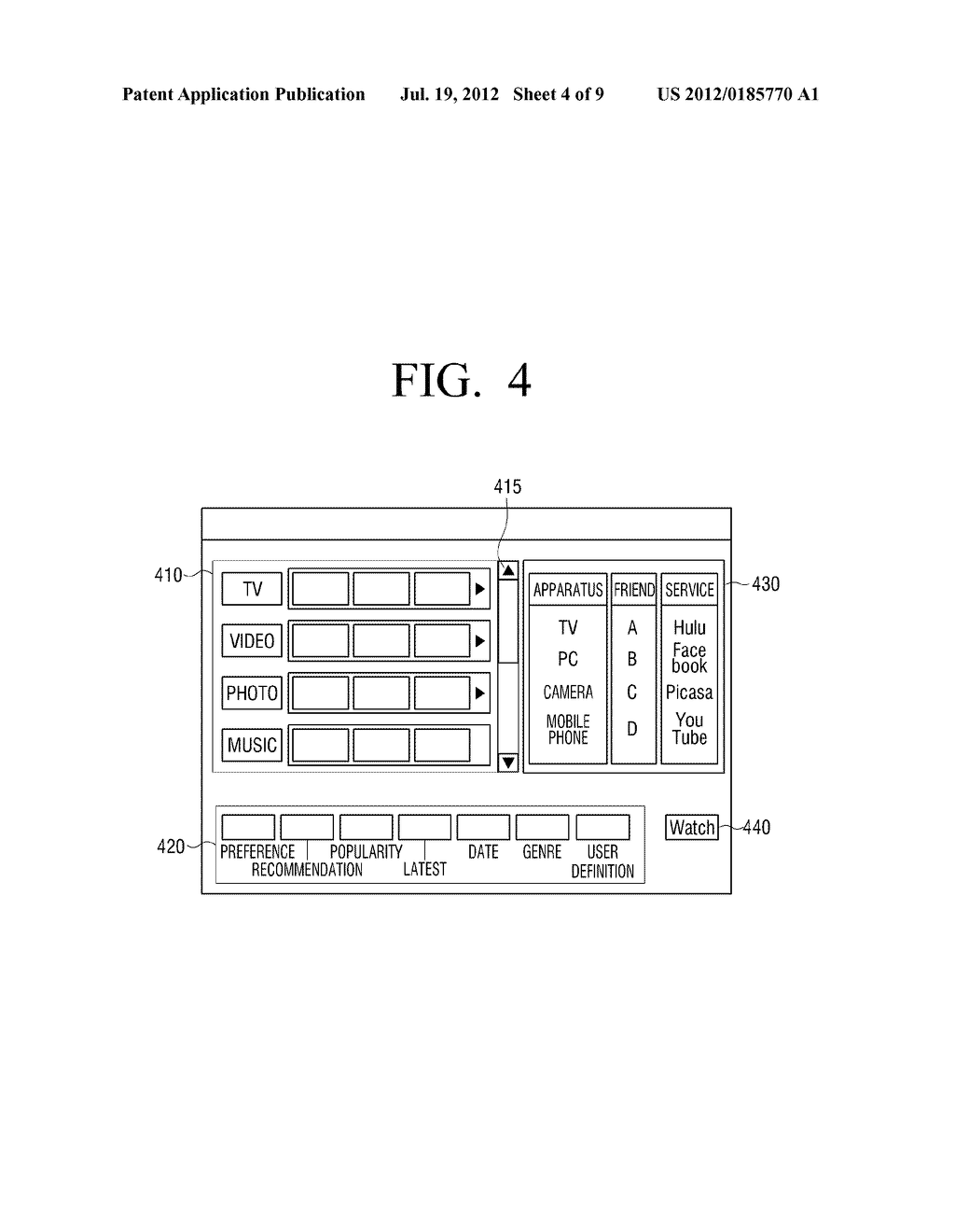 METHOD FOR PROVIDING PLAYLIST, REMOTE CONTROLLER APPLYING THE SAME, AND     MULTIMEDIA SYSTEM - diagram, schematic, and image 05