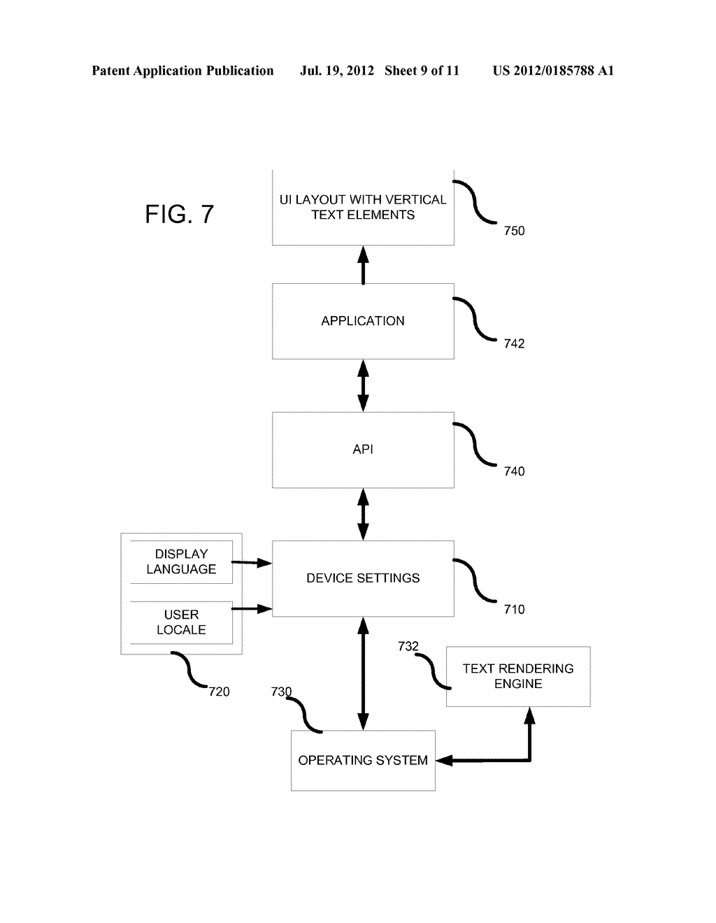 USER INTERFACE WITH VERTICAL TEXT ELEMENTS FOR AN EAST-ASIAN DEFINED     LAYOUT - diagram, schematic, and image 10