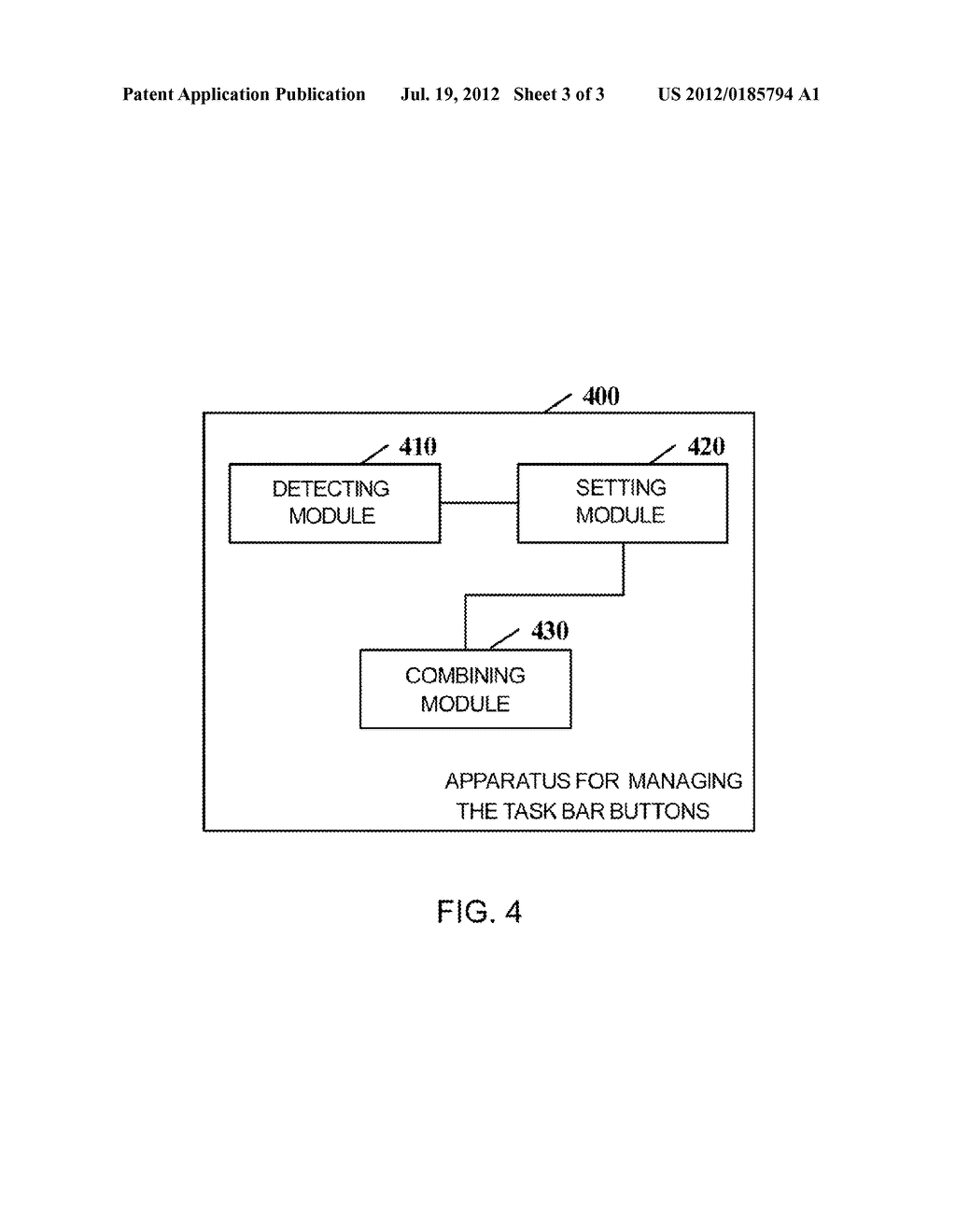 Method and Apparatus for Managing Buttons on Taskbar - diagram, schematic, and image 04