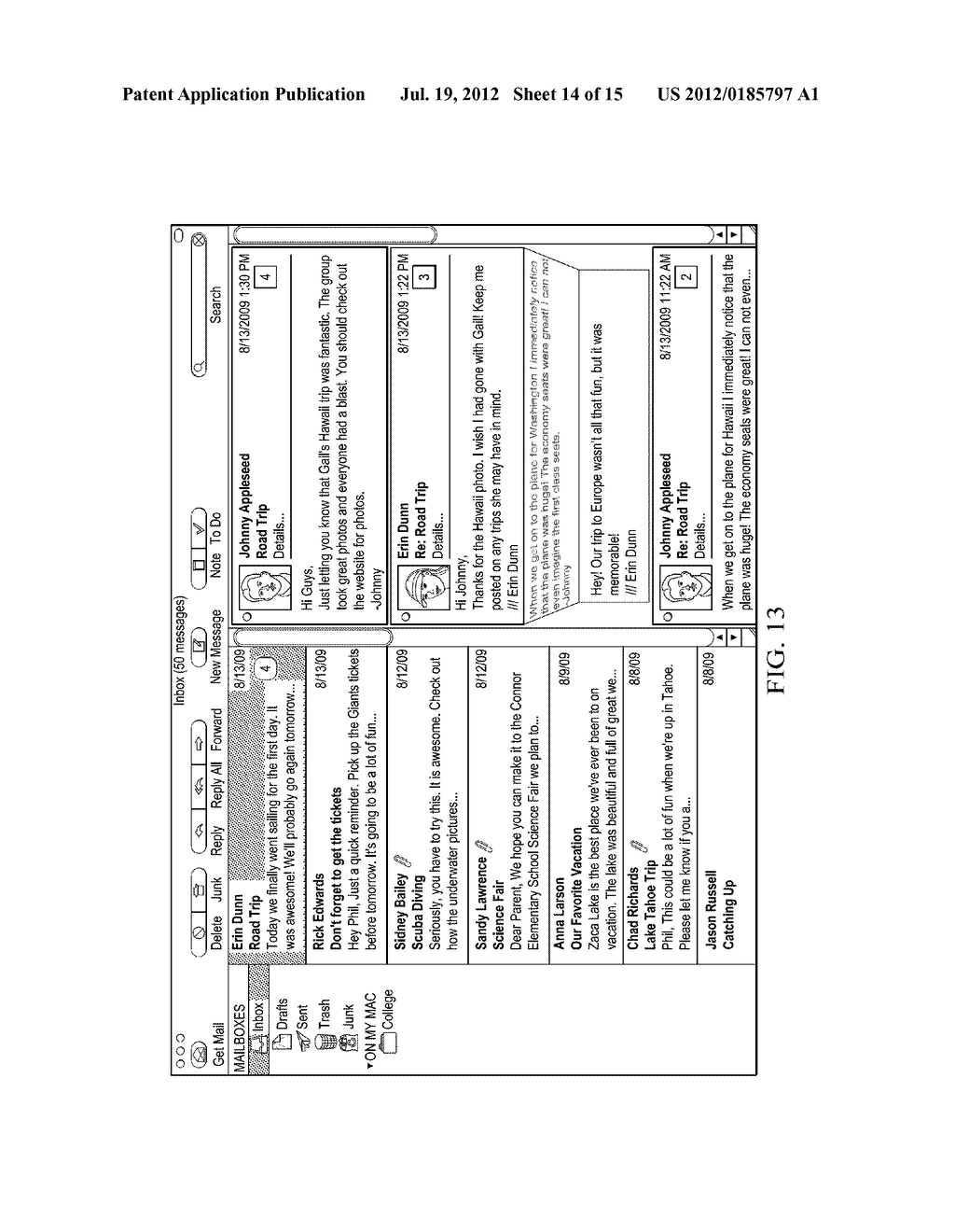 GROUPING EMAIL MESSAGES INTO CONVERSATIONS - diagram, schematic, and image 15