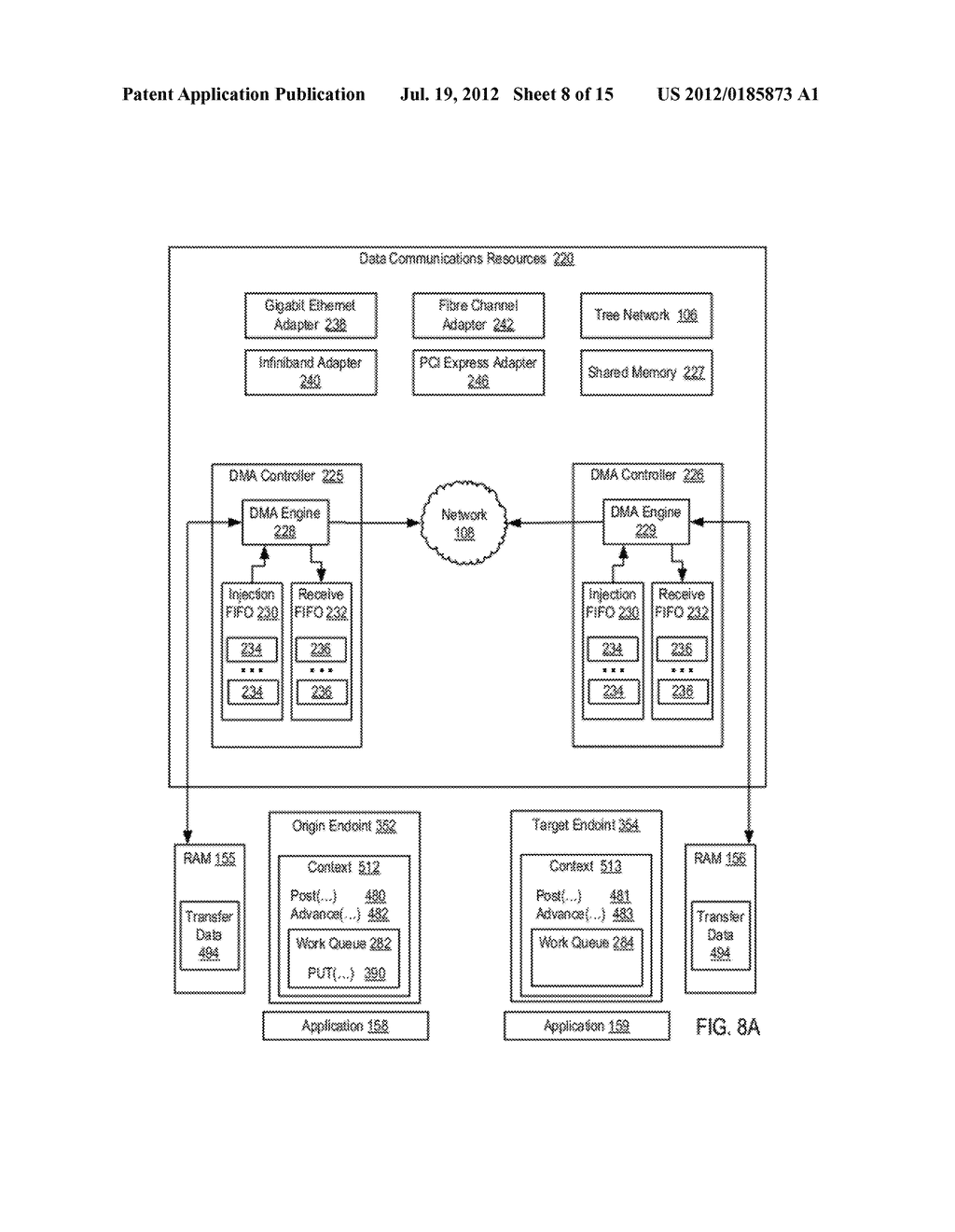 Data Communications In A Parallel Active Messaging Interface Of A Parallel     Computer - diagram, schematic, and image 09