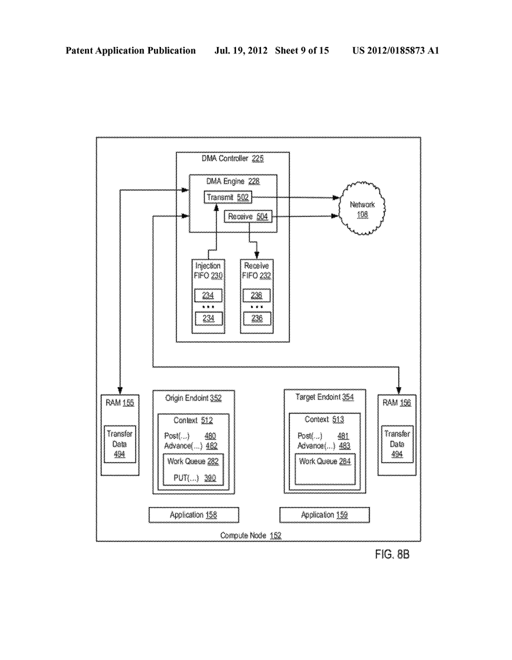 Data Communications In A Parallel Active Messaging Interface Of A Parallel     Computer - diagram, schematic, and image 10