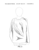 Shawl or wrap with closure mechanism diagram and image