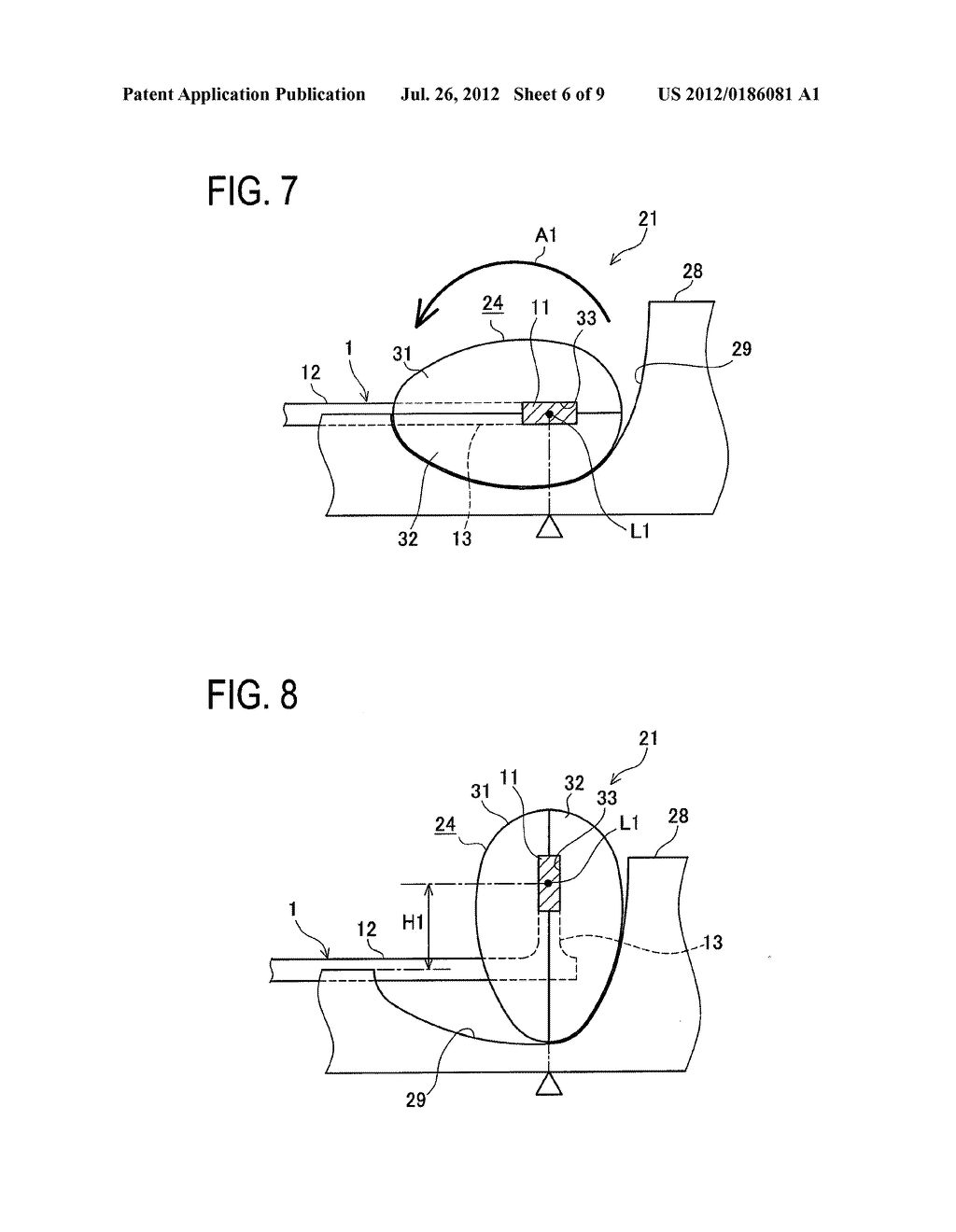 METHOD OF FORMING FLAT CONDUCTOR WIRE FOR USE IN CAGE-SHAPED DISTRIBUTED     WINDING COIL AND FORMING APPARATUS OF THE WIRE - diagram, schematic, and image 07