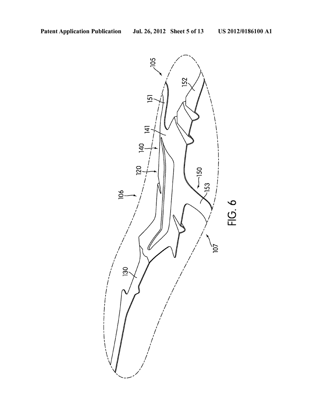 Article Of Footwear With Heel Cushioning System - diagram, schematic, and image 06