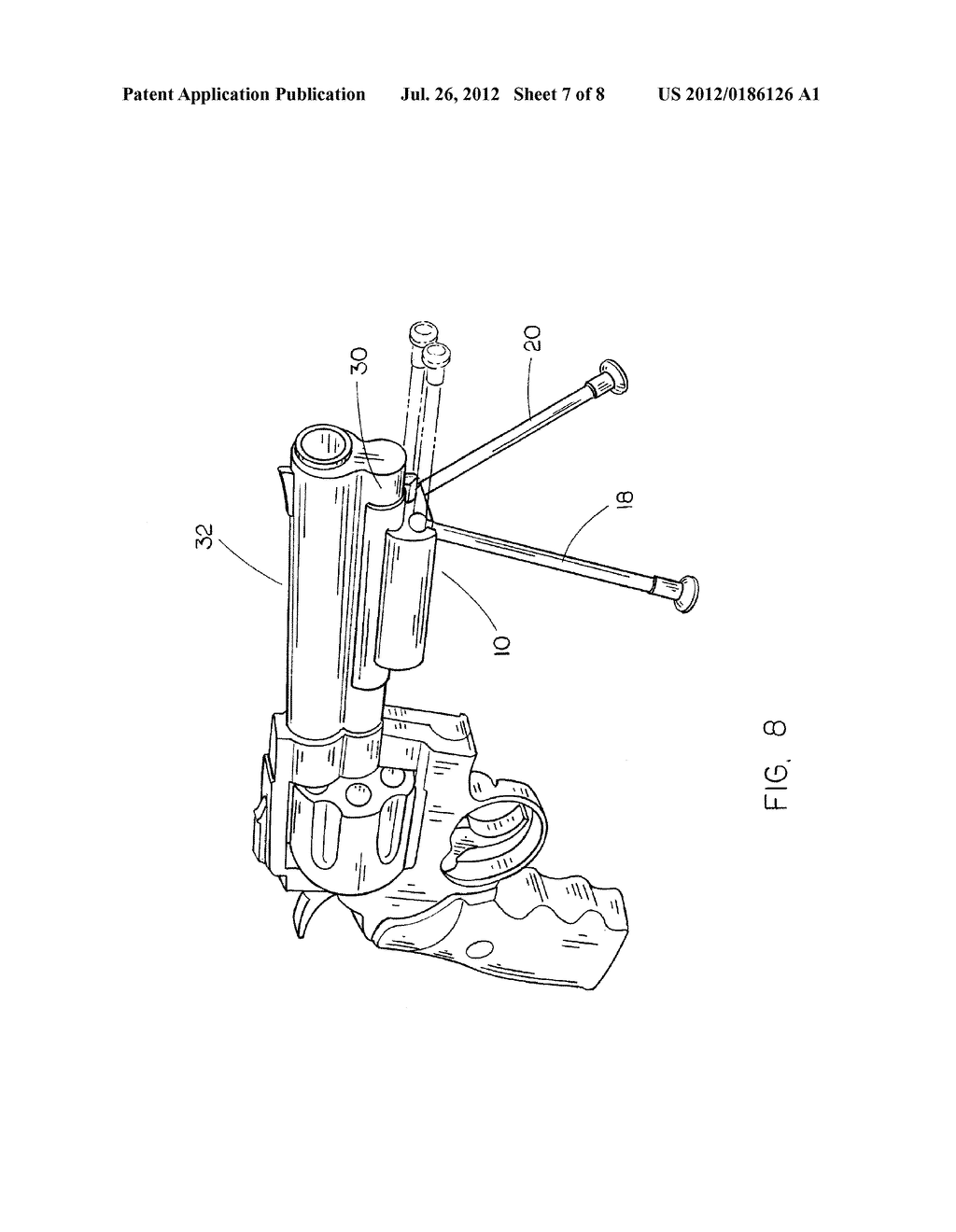 BIPOD SUPPORT FOR A RIFLE, SHOTGUN, HANDGUN, PELLET GUN, BB GUN OR     CROSSBOW - diagram, schematic, and image 08