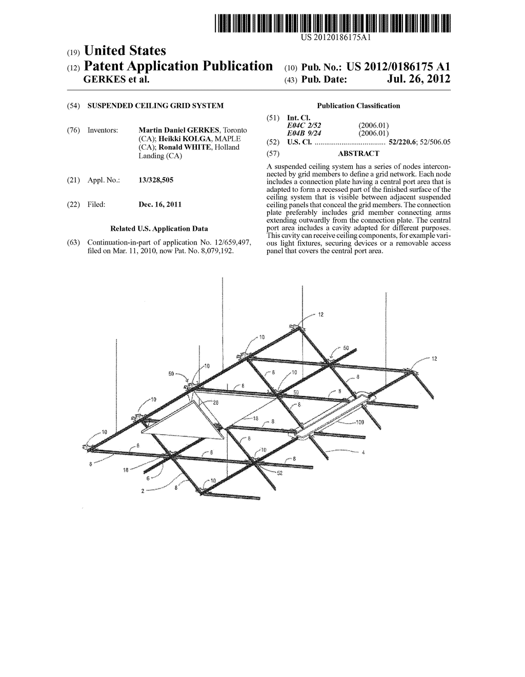 SUSPENDED CEILING GRID SYSTEM - diagram, schematic, and image 01