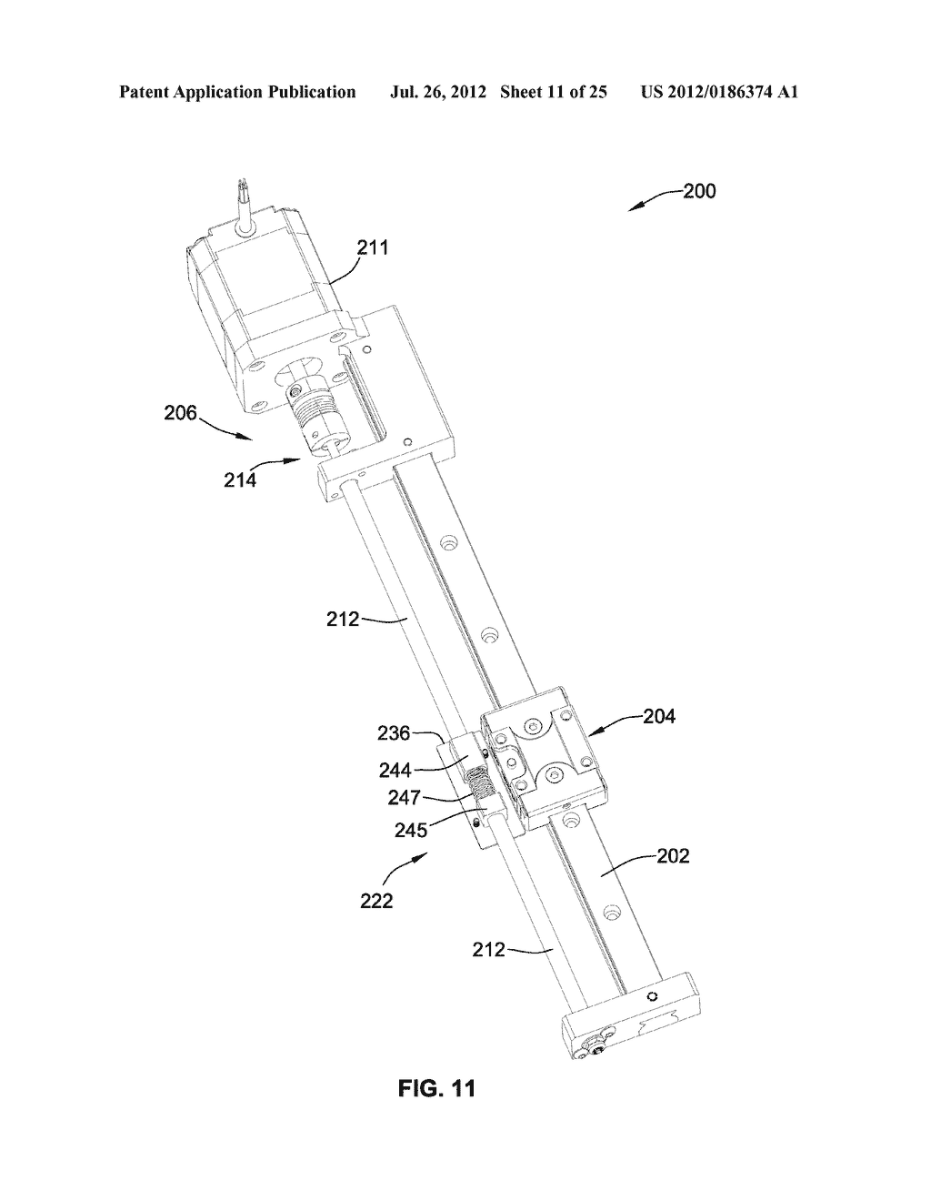 LINEAR SLIDE HAVING INTEGRAL CARRIAGE AND NUT ASSEMBLY - diagram, schematic, and image 12