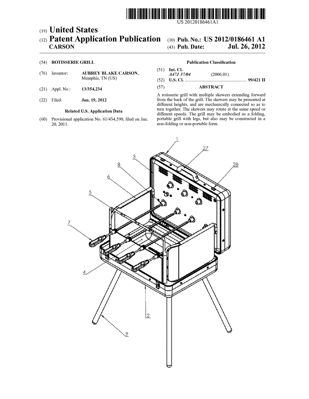 ROTISSERIE GRILL - diagram, schematic, and image 01