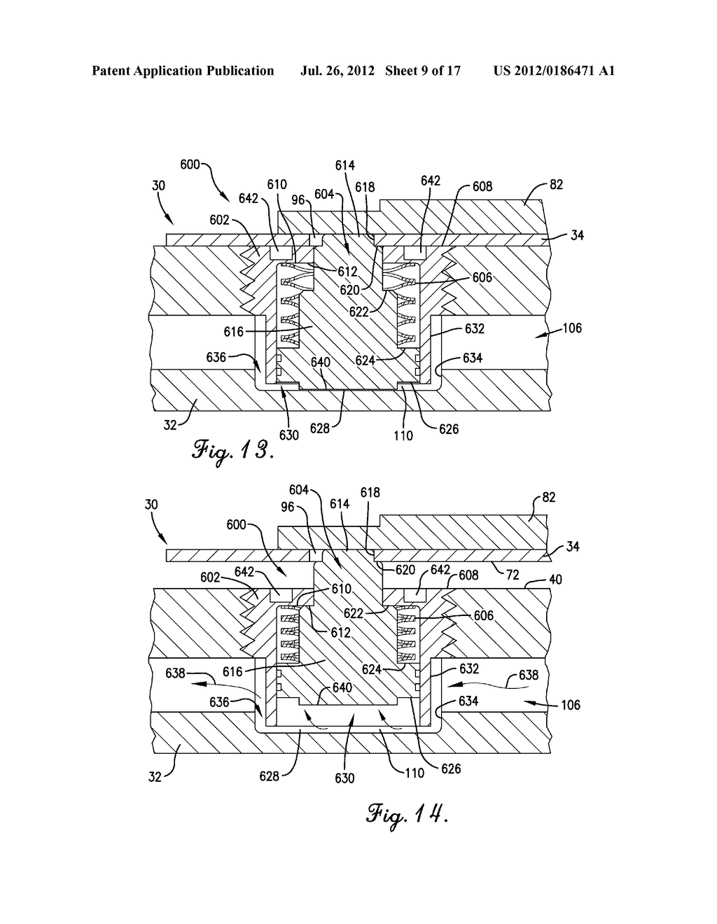 MAGNETIC CHASE AND GRAPHIC ARTS DIE ASSEMBLY WITH A SELECTIVELY ACTUATABLE     MEANS FOR RAISING AND SUPPORTING THE DIE PLATE DURING ALIGNMENT - diagram, schematic, and image 10