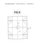 Method of folding substantially smaller a disposable cat litter holding     means diagram and image