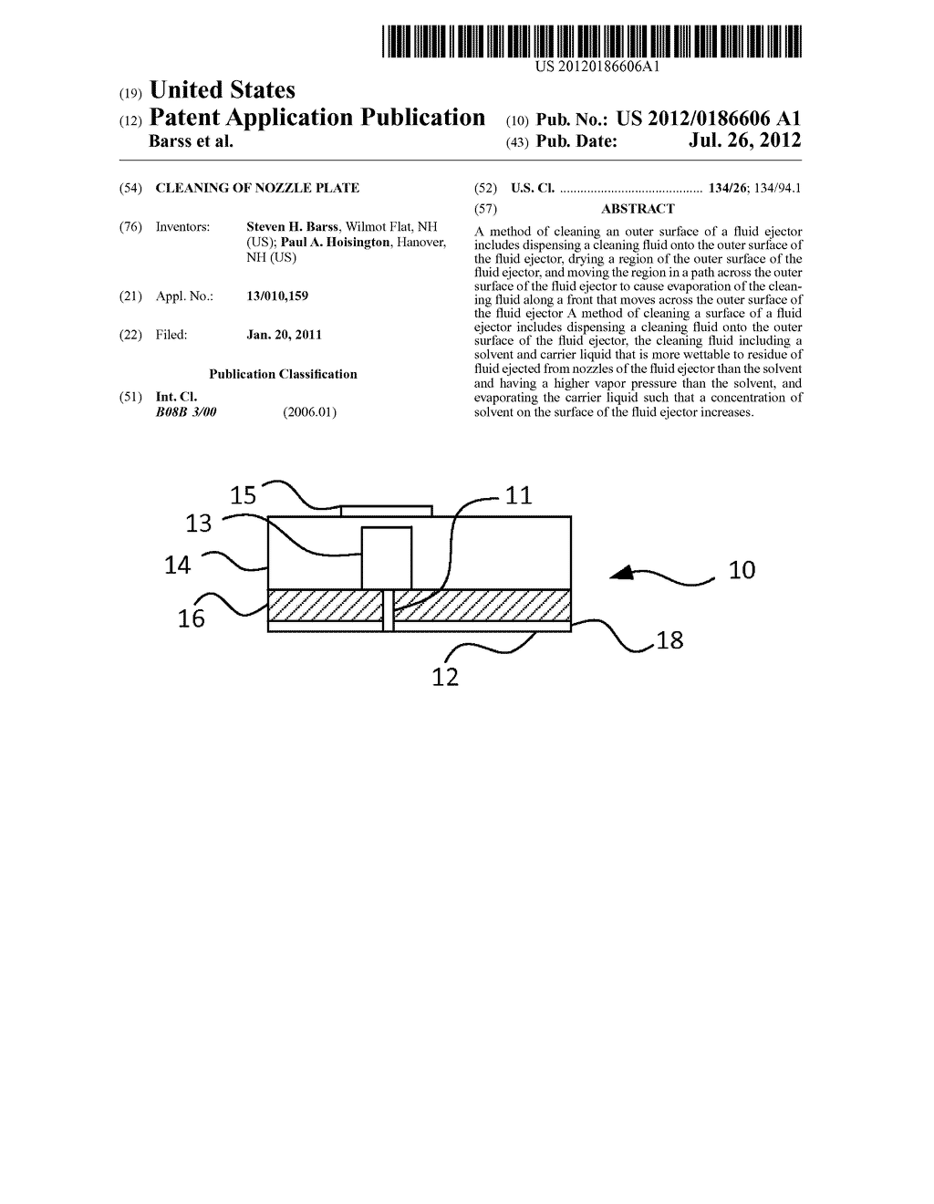 Cleaning of Nozzle Plate - diagram, schematic, and image 01