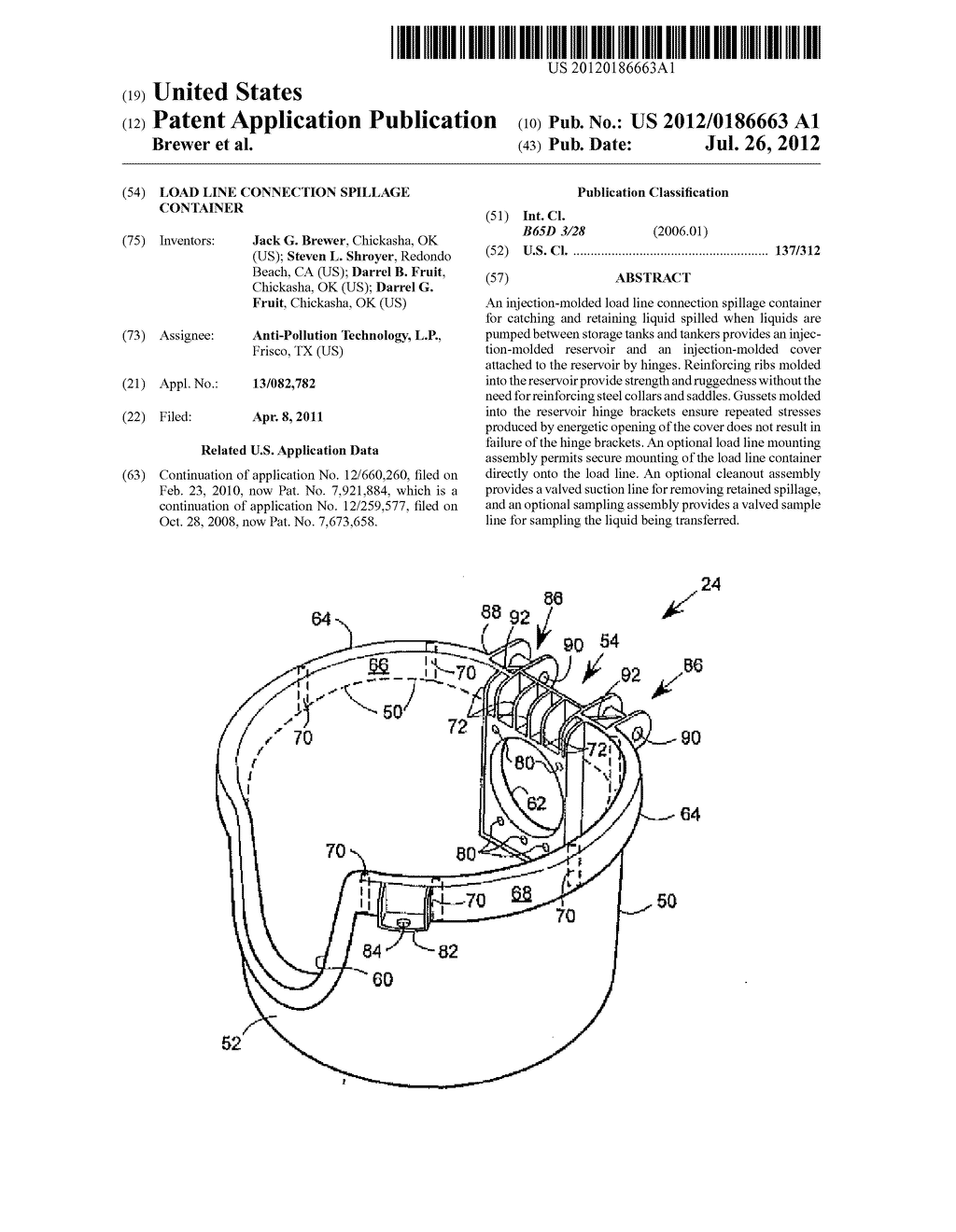 LOAD LINE CONNECTION SPILLAGE CONTAINER - diagram, schematic, and image 01