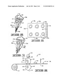 METHOD FOR FORMING A DECORATIVE COVER FOR A FLOWER POT WITH A SHEET OF     MATERIAL HAVING PRINTED AND EMBOSSED PATTERNS THEREON diagram and image