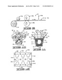 METHOD FOR FORMING A DECORATIVE COVER FOR A FLOWER POT WITH A SHEET OF     MATERIAL HAVING PRINTED AND EMBOSSED PATTERNS THEREON diagram and image