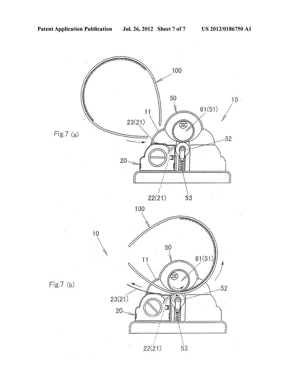 TAPE AFFIXING APPARATUS FOR BAND-SHAPED ACCESSORY - diagram, schematic, and image 08