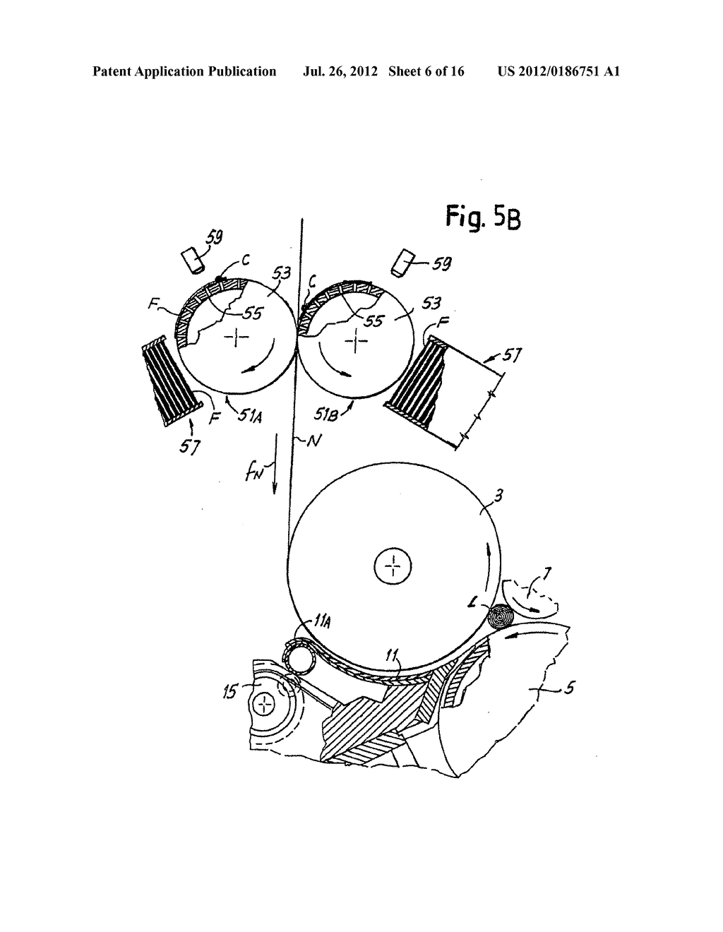 Coreless roll of web material, machine and method for its production - diagram, schematic, and image 07