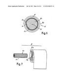 Coreless roll of web material, machine and method for its production diagram and image