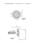 Coreless roll of web material, machine and method for its production diagram and image