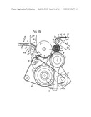 Coreless roll of web material, machine and method for its production diagram and image