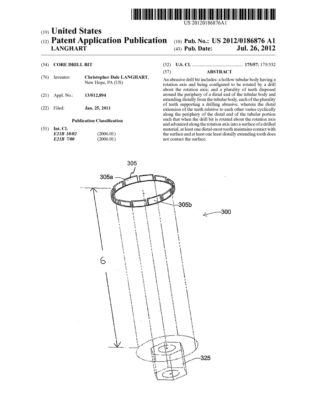 CORE DRILL BIT - diagram, schematic, and image 01