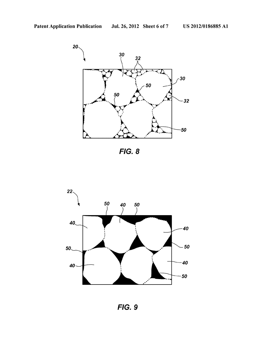 POLYCRYSTALLINE COMPACTS HAVING DIFFERING REGIONS THEREIN, CUTTING     ELEMENTS AND EARTH-BORING TOOLS INCLUDING SUCH COMPACTS, AND METHODS OF     FORMING SUCH COMPACTS - diagram, schematic, and image 07