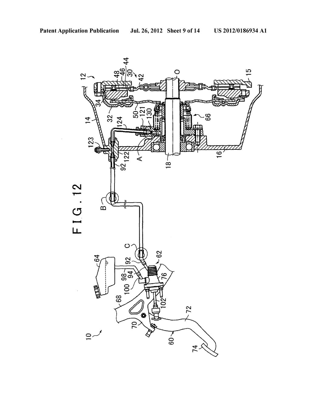 VEHICLE HYDRAULIC CLUTCH APPARATUS - diagram, schematic, and image 10