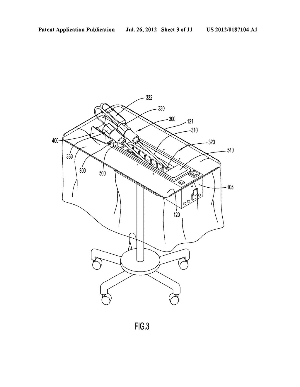 Selective Thermal Treatment of Medical Instrument Portions With Thermal     Treatment System Instrument Holder - diagram, schematic, and image 04