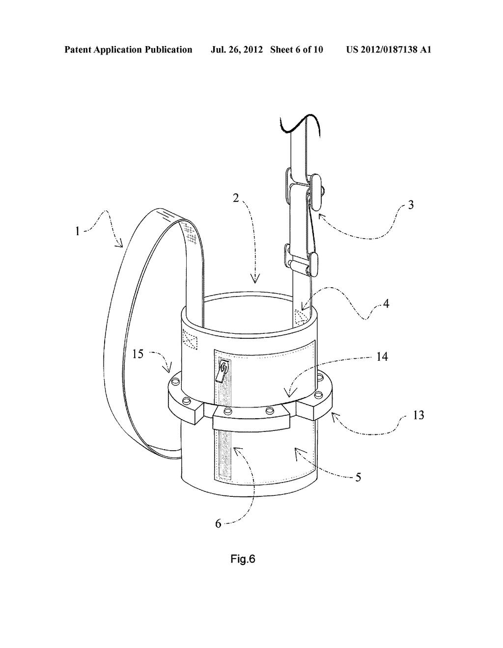 PORTABLE INSULATED BEVERAGE CARRIER WITH NECK STRAP - diagram, schematic, and image 07