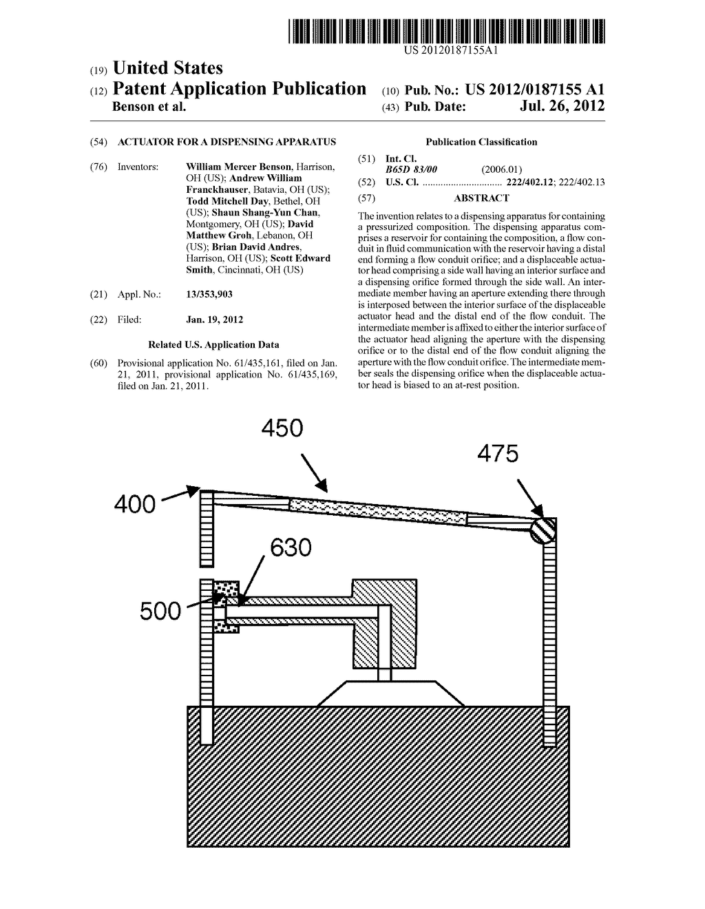 ACTUATOR FOR A DISPENSING APPARATUS - diagram, schematic, and image 01
