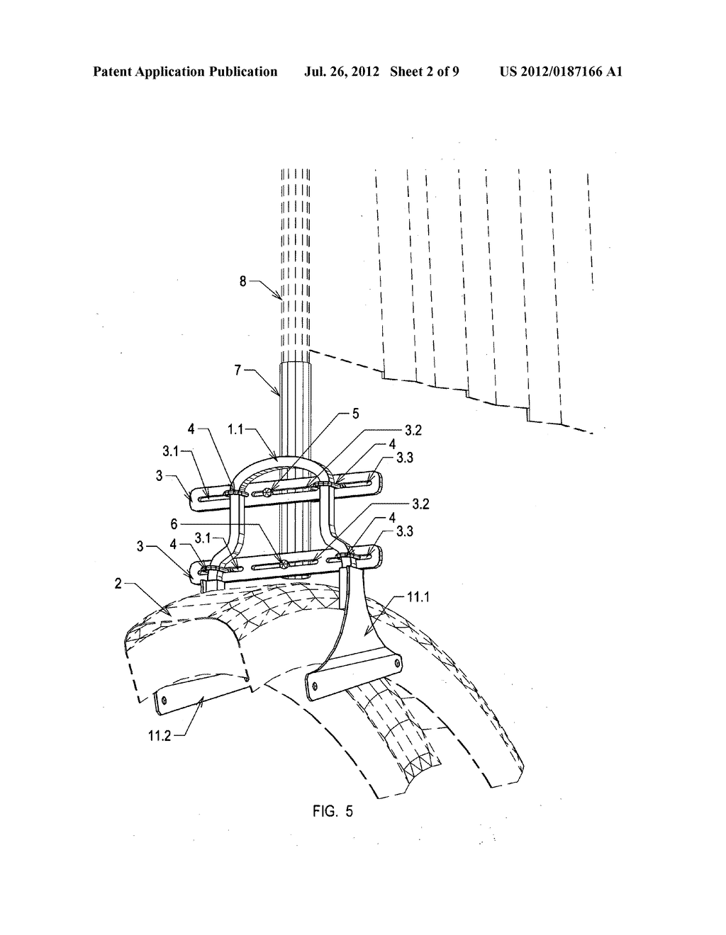 Motorcycle back rest full size flag, flag holder - diagram, schematic, and image 03