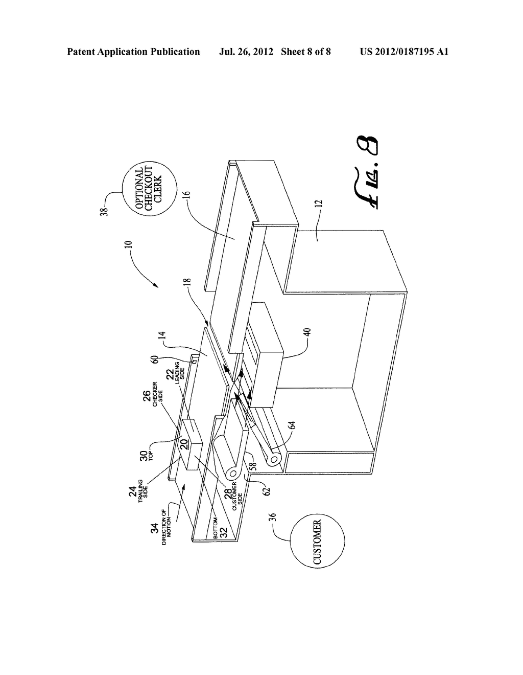 SYSTEMS AND METHODS FOR READING ENCODED DATA THROUGH GAPS BETWEEN     CONVEYORS IN AN AUTOMATED CHECKOUT SYSTEM - diagram, schematic, and image 09