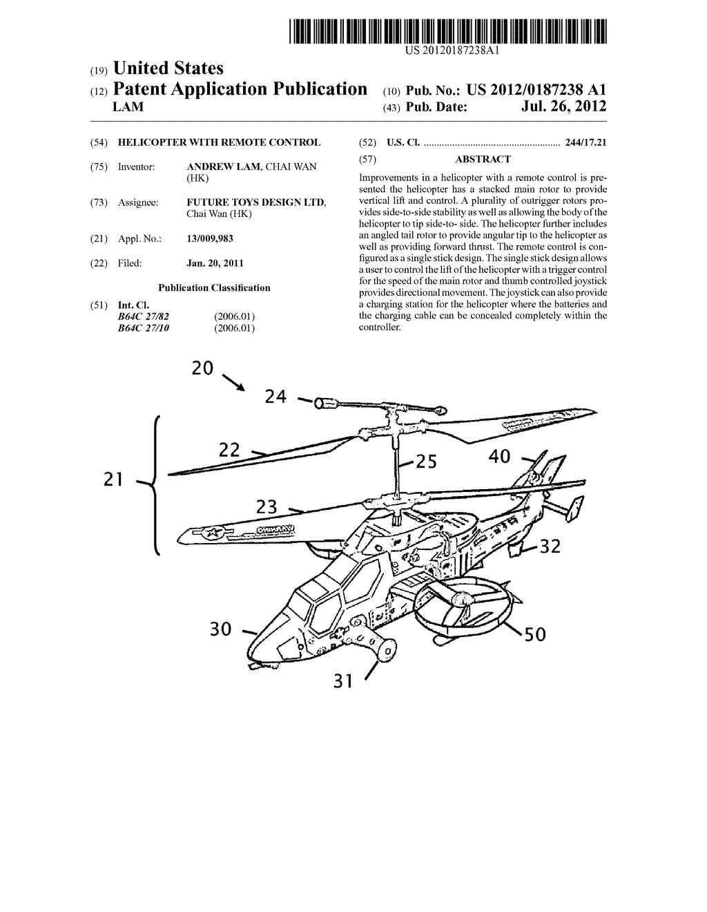 HELICOPTER WITH REMOTE CONTROL - diagram, schematic, and image 01