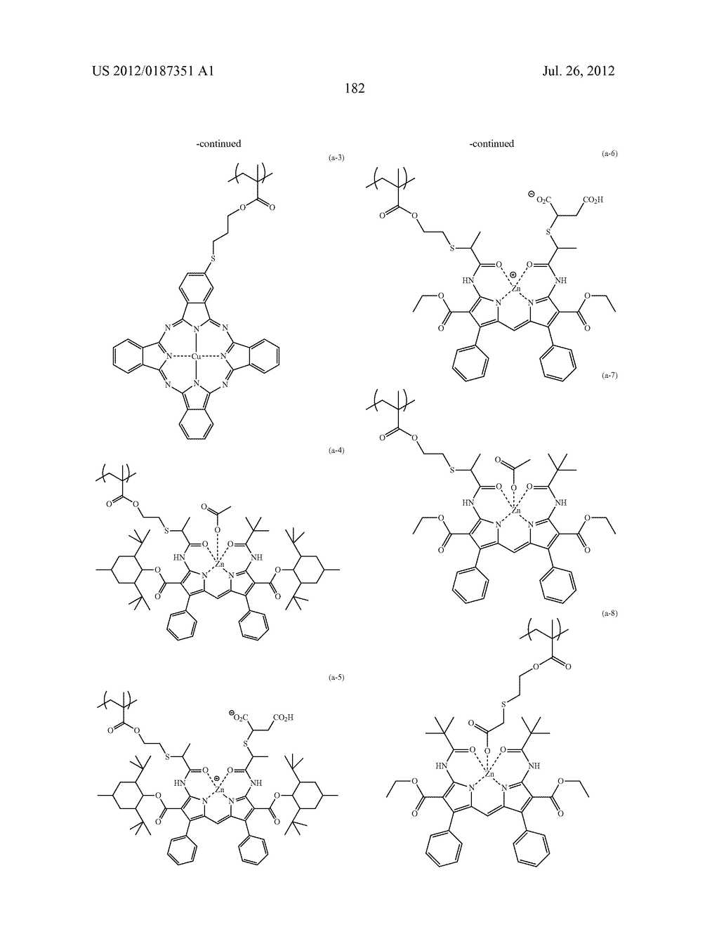 COLORANT MULTIMER, COLORED CURABLE COMPOSITION, COLOR FILTER AND METHOD     FOR PRODUCING THE SAME, AND SOLID-STATE IMAGE SENSOR, IMAGE DISPLAY     DEVICE, LIQUID CRYSTAL DISPLAY DEVICE AND ORGANIC EL DISPLAY WITH THE     COLOR FILTER - diagram, schematic, and image 185