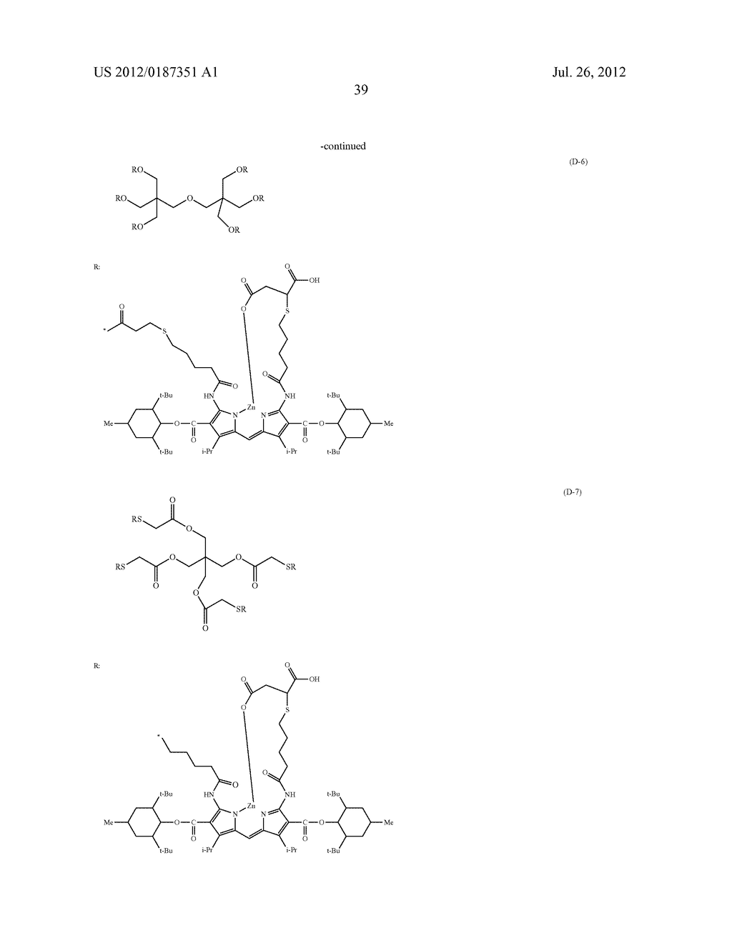 COLORANT MULTIMER, COLORED CURABLE COMPOSITION, COLOR FILTER AND METHOD     FOR PRODUCING THE SAME, AND SOLID-STATE IMAGE SENSOR, IMAGE DISPLAY     DEVICE, LIQUID CRYSTAL DISPLAY DEVICE AND ORGANIC EL DISPLAY WITH THE     COLOR FILTER - diagram, schematic, and image 42