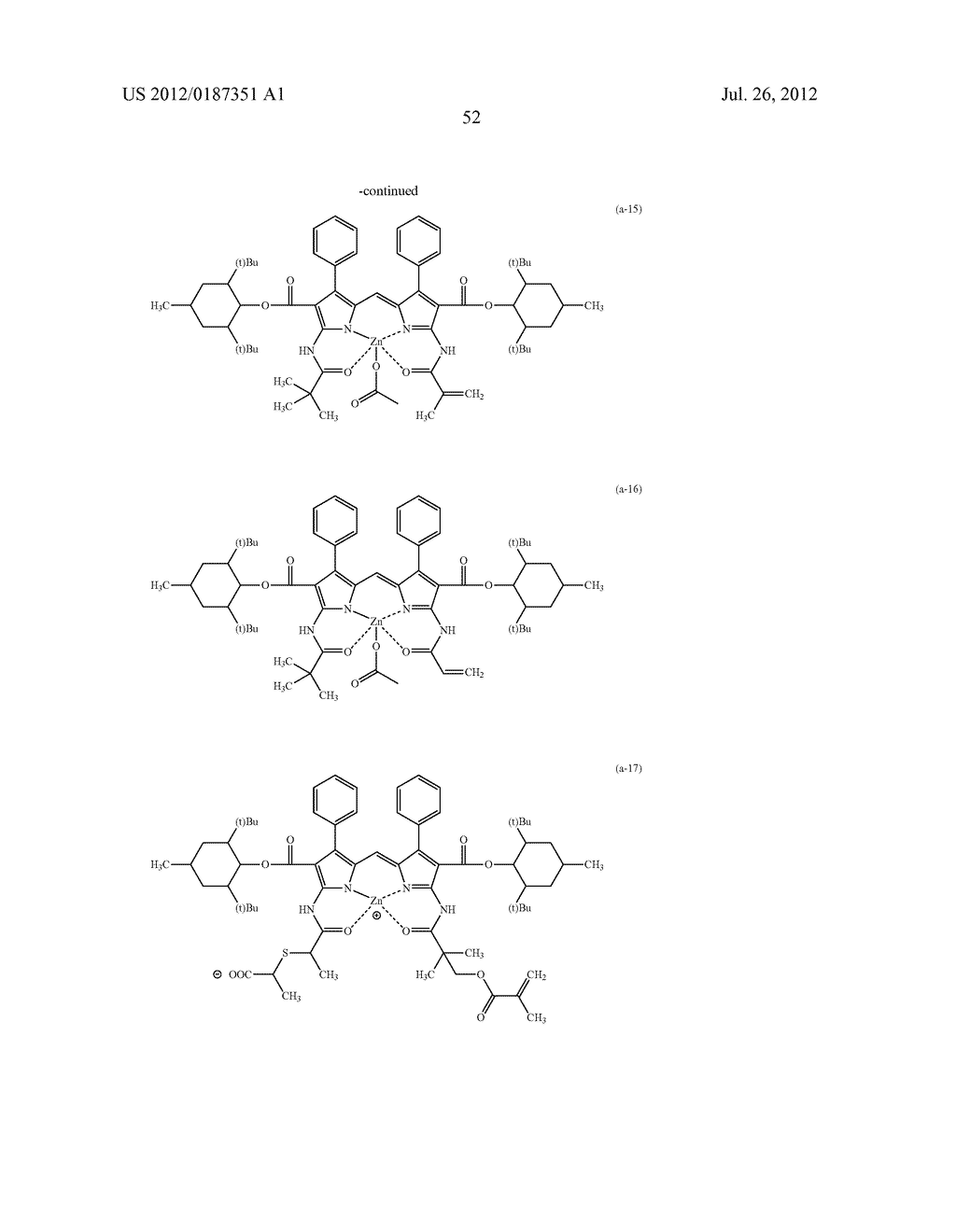 COLORANT MULTIMER, COLORED CURABLE COMPOSITION, COLOR FILTER AND METHOD     FOR PRODUCING THE SAME, AND SOLID-STATE IMAGE SENSOR, IMAGE DISPLAY     DEVICE, LIQUID CRYSTAL DISPLAY DEVICE AND ORGANIC EL DISPLAY WITH THE     COLOR FILTER - diagram, schematic, and image 55