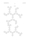 AROMATIC AMINE DERIVATIVE, ORGANIC DEVICE MATERIAL AND     HOLE-INJECTION/TRANSPORT MATERIAL AND ORGANIC ELECTROLUMINESCENT ELEMENT     MATERIAL EACH COMPRISING THE DERIVATIVE, AND ORGANIC ELECTROLUMINESCENT     ELEMENT diagram and image