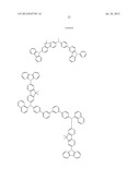 AROMATIC AMINE DERIVATIVE, ORGANIC DEVICE MATERIAL AND     HOLE-INJECTION/TRANSPORT MATERIAL AND ORGANIC ELECTROLUMINESCENT ELEMENT     MATERIAL EACH COMPRISING THE DERIVATIVE, AND ORGANIC ELECTROLUMINESCENT     ELEMENT diagram and image