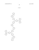 AROMATIC AMINE DERIVATIVE, ORGANIC DEVICE MATERIAL AND     HOLE-INJECTION/TRANSPORT MATERIAL AND ORGANIC ELECTROLUMINESCENT ELEMENT     MATERIAL EACH COMPRISING THE DERIVATIVE, AND ORGANIC ELECTROLUMINESCENT     ELEMENT diagram and image