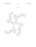 AROMATIC AMINE DERIVATIVE, ORGANIC DEVICE MATERIAL AND     HOLE-INJECTION/TRANSPORT MATERIAL AND ORGANIC ELECTROLUMINESCENT ELEMENT     MATERIAL EACH COMPRISING THE DERIVATIVE, AND ORGANIC ELECTROLUMINESCENT     ELEMENT diagram and image