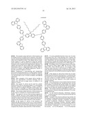 AROMATIC AMINE DERIVATIVE, ORGANIC DEVICE MATERIAL AND     HOLE-INJECTION/TRANSPORT MATERIAL AND ORGANIC ELECTROLUMINESCENT ELEMENT     MATERIAL EACH COMPRISING THE DERIVATIVE, AND ORGANIC ELECTROLUMINESCENT     ELEMENT diagram and image