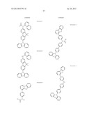 AROMATIC AMINE DERIVATIVE, ORGANIC DEVICE MATERIAL AND     HOLE-INJECTION/TRANSPORT MATERIAL AND ORGANIC ELECTROLUMINESCENT ELEMENT     MATERIAL EACH COMPRISING THE DERIVATIVE, AND ORGANIC ELECTROLUMINESCENT     ELEMENT diagram and image