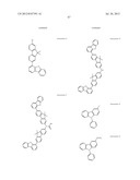 AROMATIC AMINE DERIVATIVE, ORGANIC DEVICE MATERIAL AND     HOLE-INJECTION/TRANSPORT MATERIAL AND ORGANIC ELECTROLUMINESCENT ELEMENT     MATERIAL EACH COMPRISING THE DERIVATIVE, AND ORGANIC ELECTROLUMINESCENT     ELEMENT diagram and image