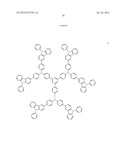 AROMATIC AMINE DERIVATIVE, ORGANIC DEVICE MATERIAL AND     HOLE-INJECTION/TRANSPORT MATERIAL AND ORGANIC ELECTROLUMINESCENT ELEMENT     MATERIAL EACH COMPRISING THE DERIVATIVE, AND ORGANIC ELECTROLUMINESCENT     ELEMENT diagram and image