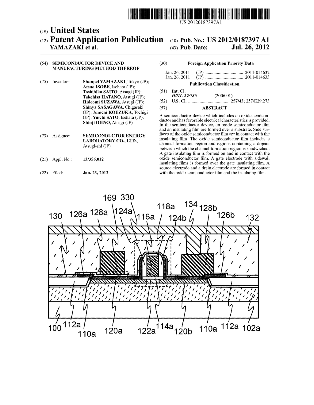 SEMICONDUCTOR DEVICE AND MANUFACTURING METHOD THEREOF - diagram, schematic, and image 01