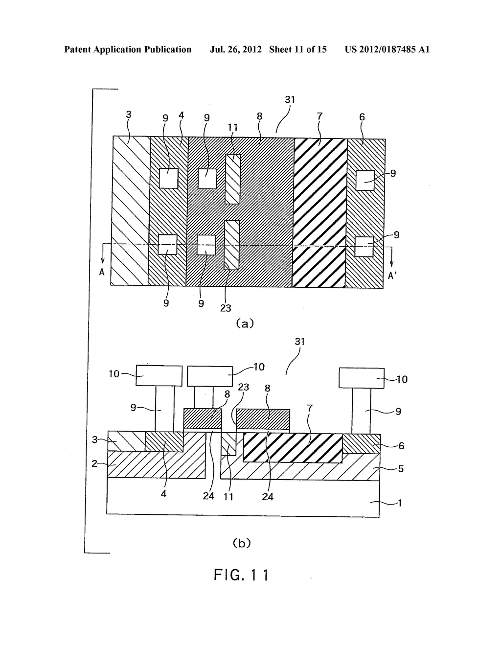 SEMICONDUCTOR DEVICE AND METHOD FOR PRODUCING THE SAME - diagram, schematic, and image 12