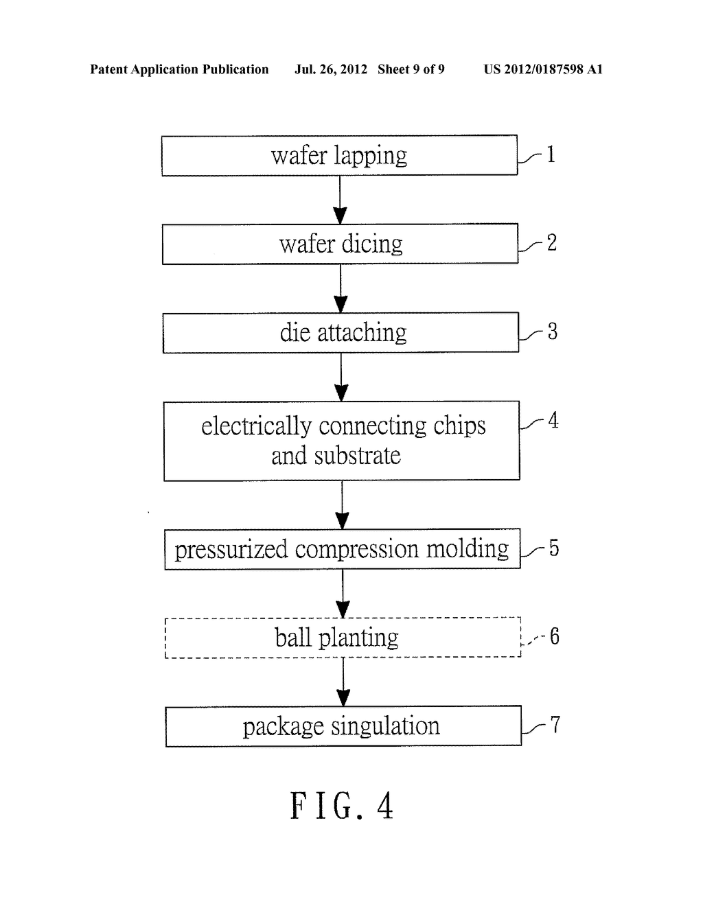 METHOD AND APPARATUS OF COMPRESSION MOLDING TO REDUCE VOIDS IN MOLDING     COMPOUNDS OF SEMICONDUCTOR PACKAGES - diagram, schematic, and image 10