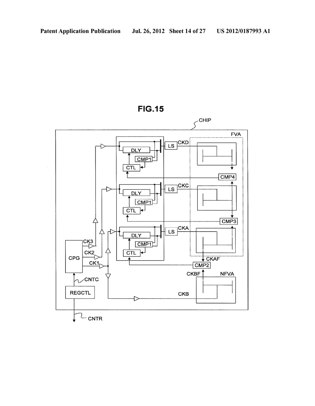 Semiconductor Integrated Circuit and Control Method for Clock Signal     Synchronization - diagram, schematic, and image 15