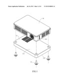 MAGNETIC FIX STRUCTURE APPLYING ON A PROJECTION DEVICE diagram and image