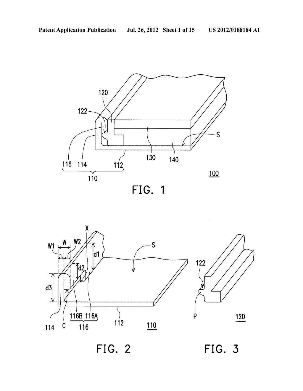 DISPLAY HAVING A FRAME, TOUCH DISPLAY, AND METHOD OF MANUFACTURING A FRAME - diagram, schematic, and image 02